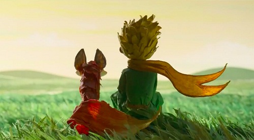 图：小王子和狐狸