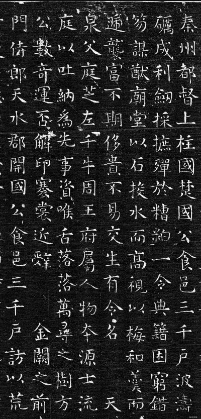 上官婉儿墓志铭碑文（青石质，正方形，总共982字）